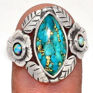 Turquoise with Copper size 8